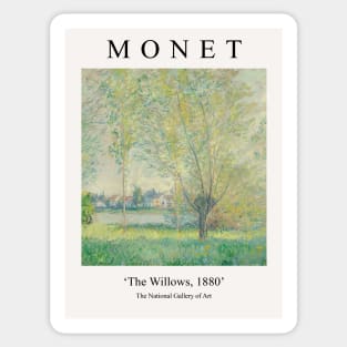 Claude Monet The Willows 1880 Painting Sticker